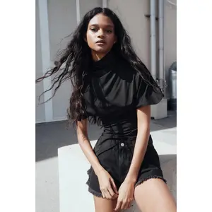 H&M Asymmetric turtleneck top