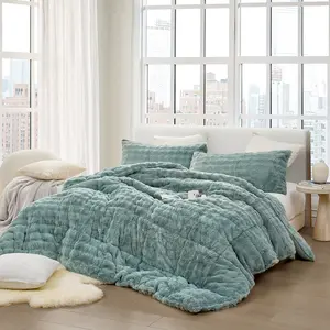 Chunky Puffy Bunny - Coma Inducer Oversized Comforter Set - Limestone Green