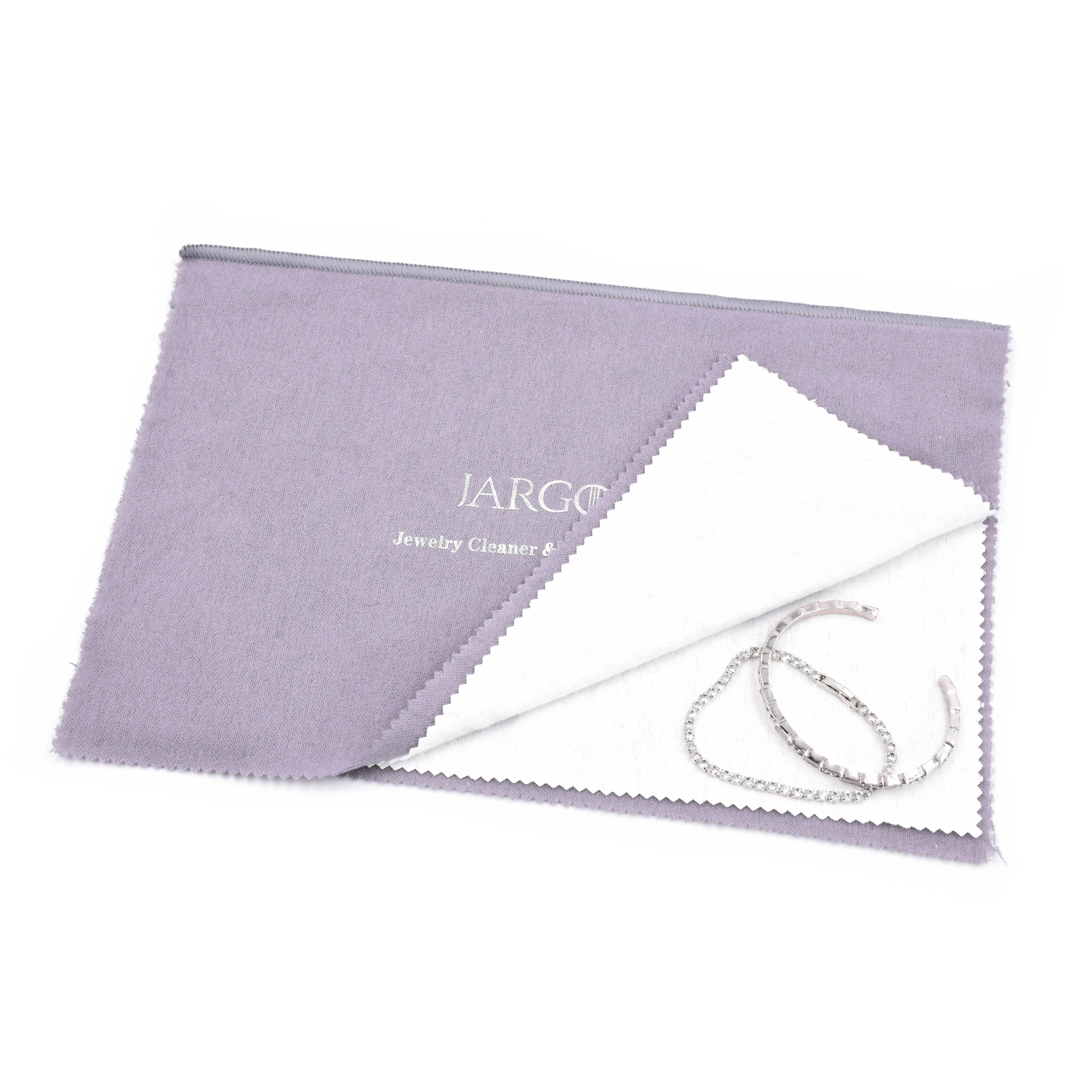 JARGOD Silver Polishing Cloth - Jewelry Cleaner & Tarnish Remover for Gold, Silver & Platinum, 11x14" Cotton