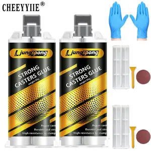 Advanced Casting Glue with Tools - Strong, Waterproof, Anti-Clogging, High Temperature Resistant for Stainless Steel & Iron Warm Leakage Repair AB Glue 2PCS