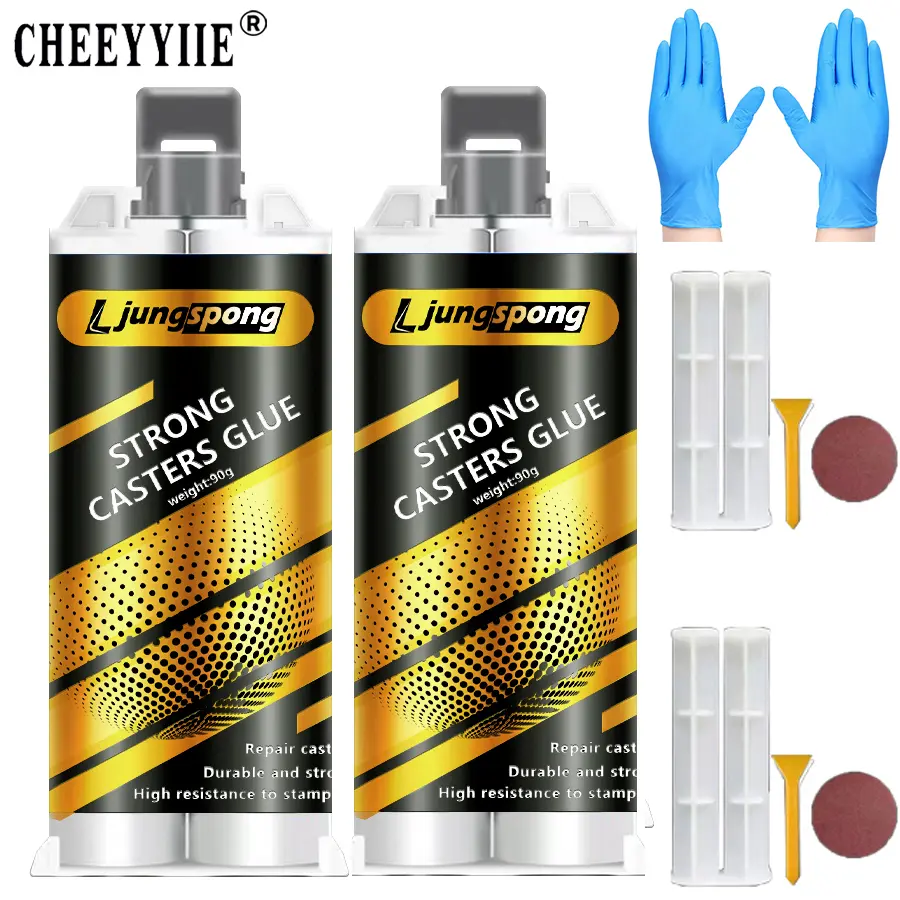 Advanced Casting Glue with Tools - Strong, Waterproof, Anti-Clogging, High Temperature Resistant for Stainless Steel & Iron Warm Leakage Repair AB Glue 2PCS