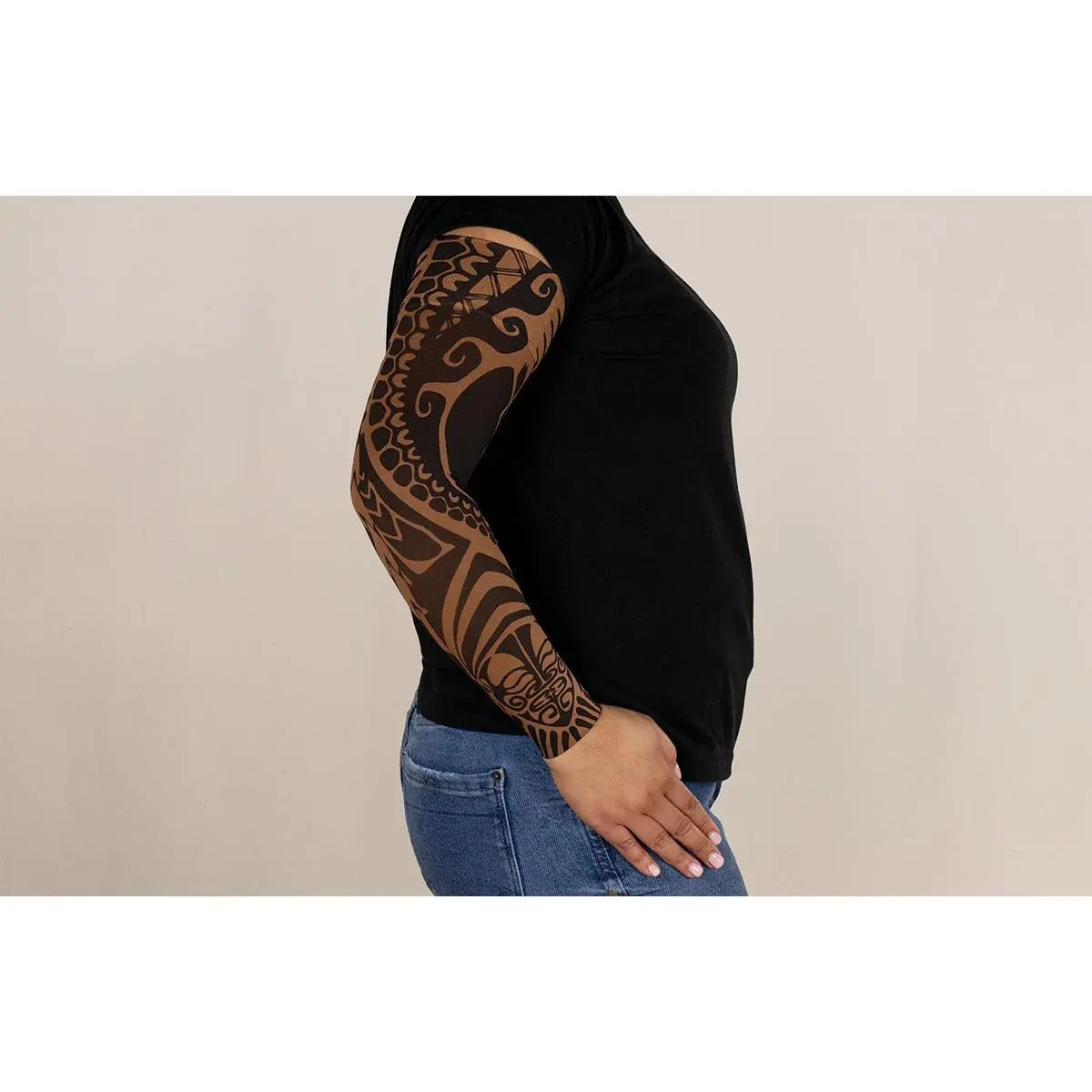 Fierce Mocha Gradient Compression Arm Sleeve