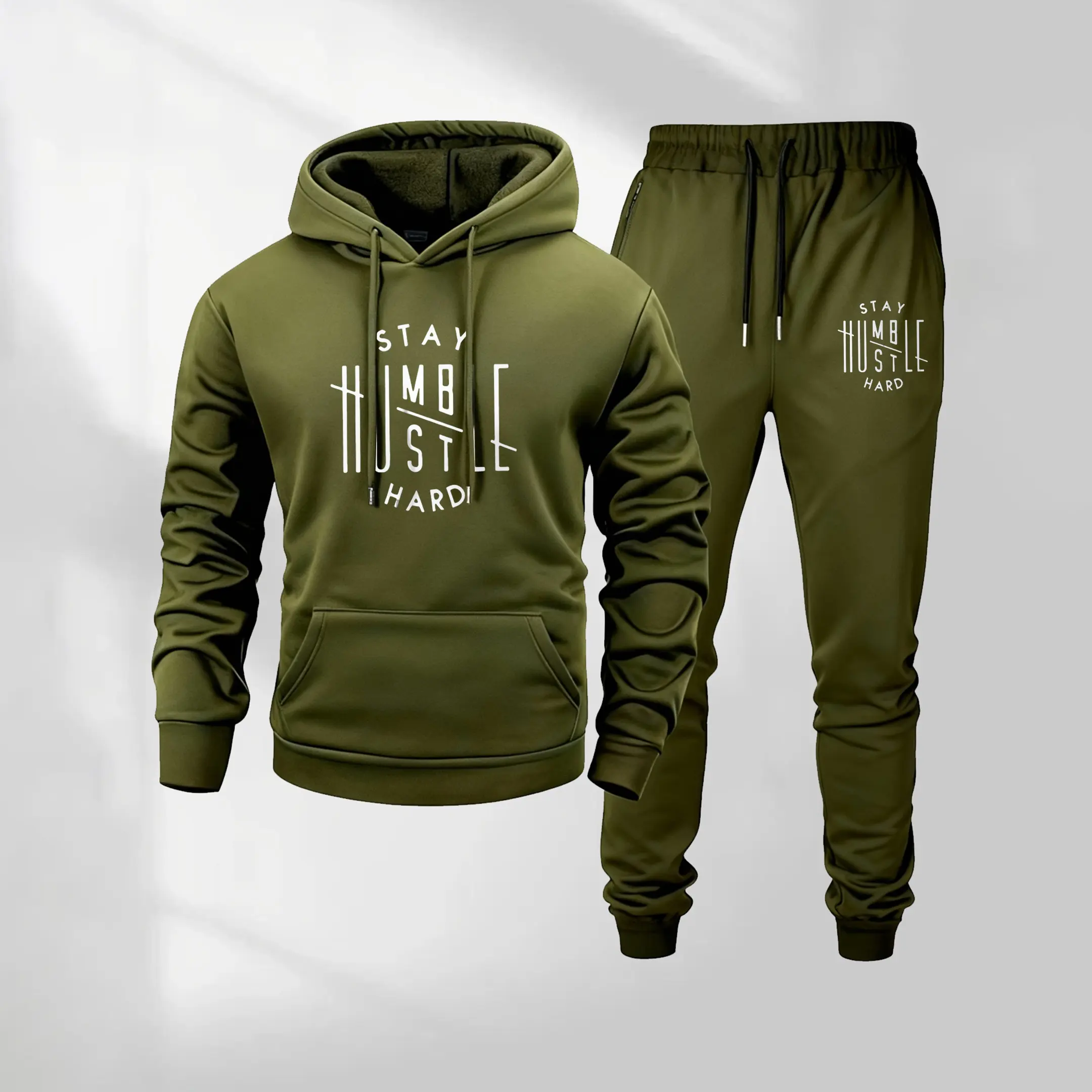 Men's Letter Printed Hoodie and Drawstring Sweatpants Set, Menswear, Casual Athletic Long Sleeve Hooded Jacket & Trousers for Fall & Winter, Men's Clothing for Daily Wear, Sportswear Indoor Outdoor, Tracksuit, Athleisure Summer Clothes