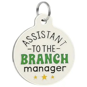 Assistant To The Branch Manager - Pet ID Tag - Personalized Engraved Dog Tag