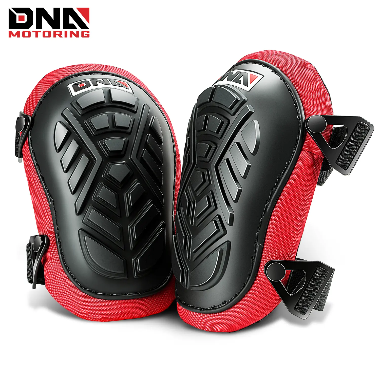 DNA MOTORING Heavy Duty Knee Pads, High-Density Foam Padding with TPR Shell and Breathable Mesh, Adjustable Straps for Construction & Maintenance