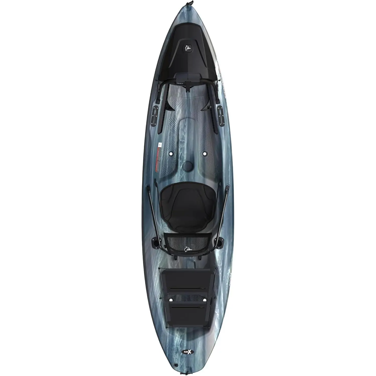 Pelican Seek 100XP - Sit on top Fishing Angler Kayak - Twin-Arched Multi-Chine Hull - Lightweight - 10 ft