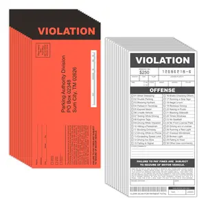 Fake Parking Tickets Prank - Qty 25, Joke Violation Parking, Funny Gag Pretend Police Traffic and Safety Car Citations, Kid Friendly