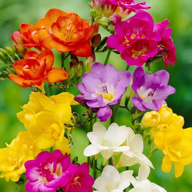 Mixed Color Freesia Flower Bulbs for Spring Planting Large Healthy Bulbs for Container and Outdoor Growing