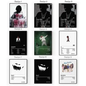 [Sale Up To 40%] [Unframe] K.Carson Album Posters, Rage Rap Hip Hop Wall Art, Opium Aesthetic Bedroom Decor, Modern Album Cover Artwork, Gift for Fans