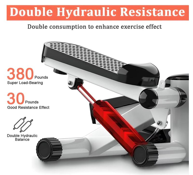 Steppers for Exercise at Home with Resistance Bands - Portable Mini Stepper with 331 LBS Loading Capacity for Home Fitness