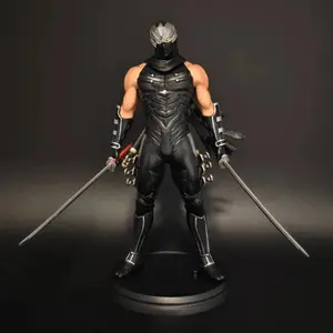 Ninja Gaiden 19cm Ryu Hayabusa Ninja Clan Action Figure PVC Game Character Model Toy With Display Base Desktop Ornament Boy Gift