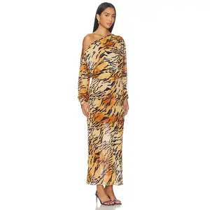 Never Fully Dressed Tiger Tilly Dress in Brown