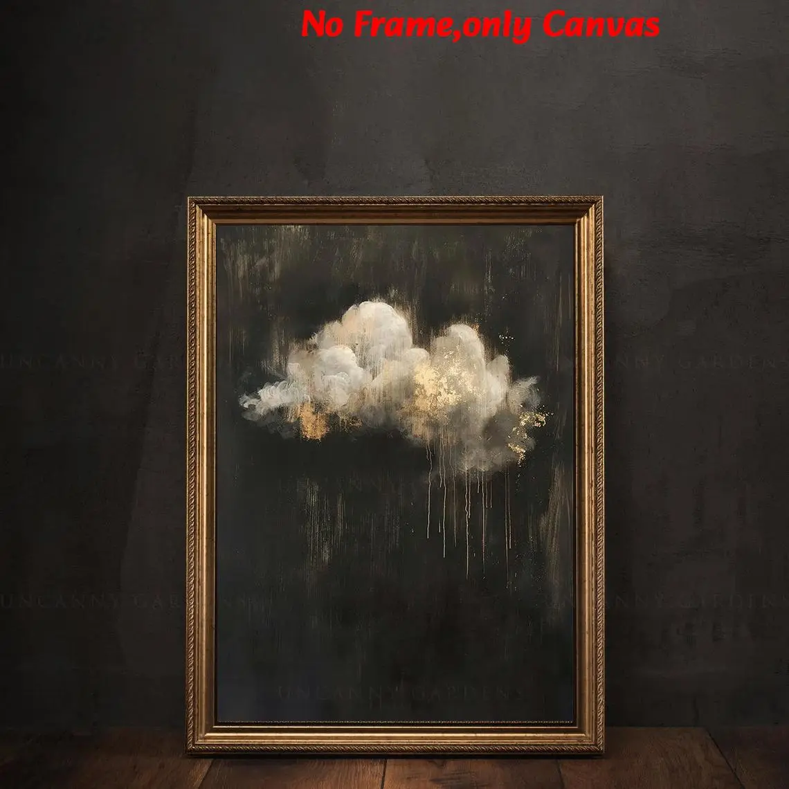 1 pc, wall art, vintage poster, vase print, dark cloud print, Art Canvas Prints, dark preppy style decor, romantic pastoral style, vintage oil painting, gothic home decor, bedside wall art, living room decor, Artwork, Unframed, frameless