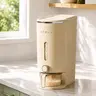 UFORU Insect-Proof Airtight Rice Dispenser with Measuring Cup - Smooth Slide Pour Plastic Storage Container, 22 lbs Capacity, Pest-Safe Dustproof Cover, Kitchen Storage Organization Home Organizer for Rice, Cereals