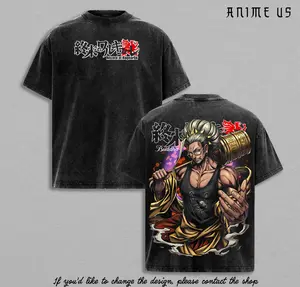 Buddha Record of Ragnarok Anime Shirt Enlightened One Vintage Washed Oversized Graphic Tee