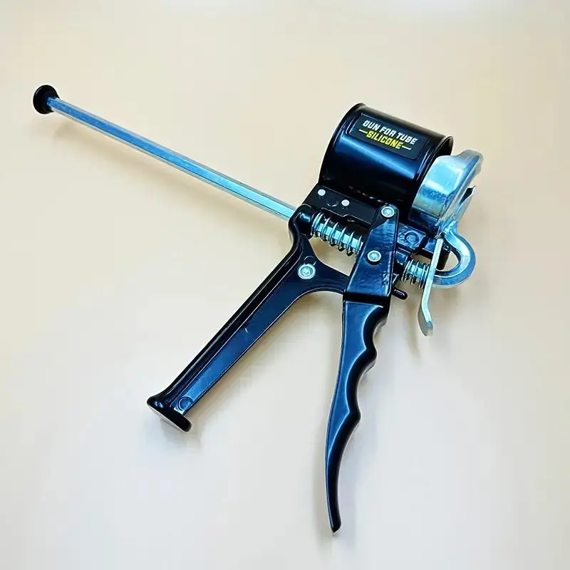 Glass Glue Gun, Aluminum Alloy Structural Glue Gun, Convenient and Labor-saving Portable Sealing and Seam Glue Gun, Dual System Reverse Propulsion Glue Gun, Tool