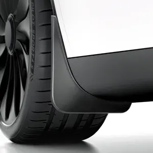 2025 Tesla Model Y Accessories - Mudguards [Protect Car Paint, No Drilling Required] Suitable for 2019-2024 Model Y All-Weather Mudguard Body Kit, Black (Set of 4)