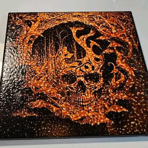 large laser engraved coaster
