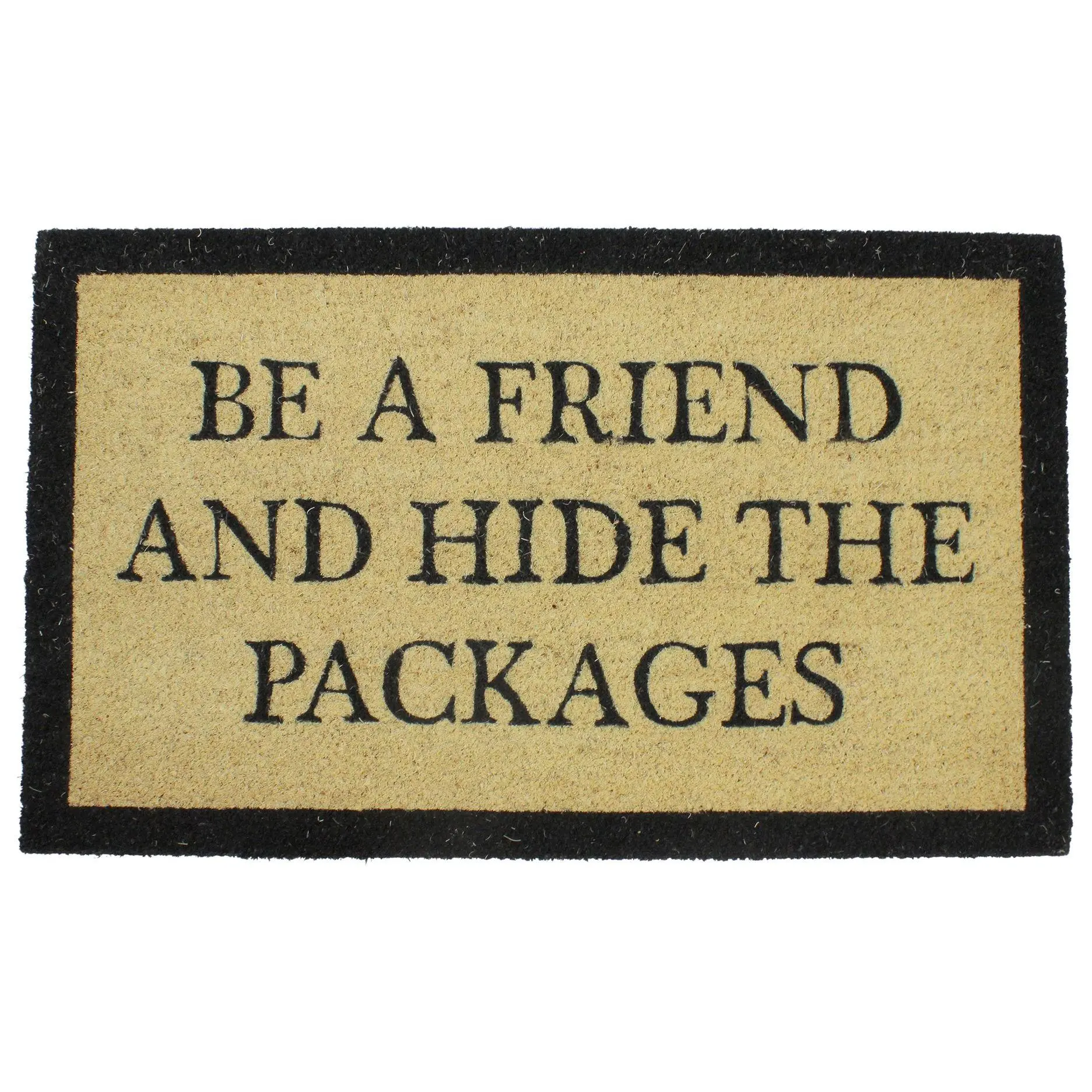 Northlight Rectangular "Hide Packages" Doormat 18" x 30"