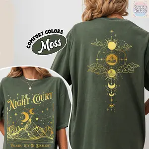 Comfort Color Velaris The Night Court Acotar 2 Sided Comfort Colors Shirt, Velaris The Night Court Sweatshirt, Court Of Dreams, Inner Circle Acotar Tee