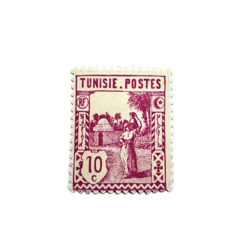 Vintage Tunisian Stamp Sticker