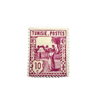 Vintage Tunisian Stamp Sticker