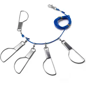 Fish Stringer 16ft/6.5ft, Fishing Stringer with Stainless Steel Swivels Snaps Lock and Heavy Duty Ground Pillar, Fishing Gear for Trout Bass Salmon Walleye