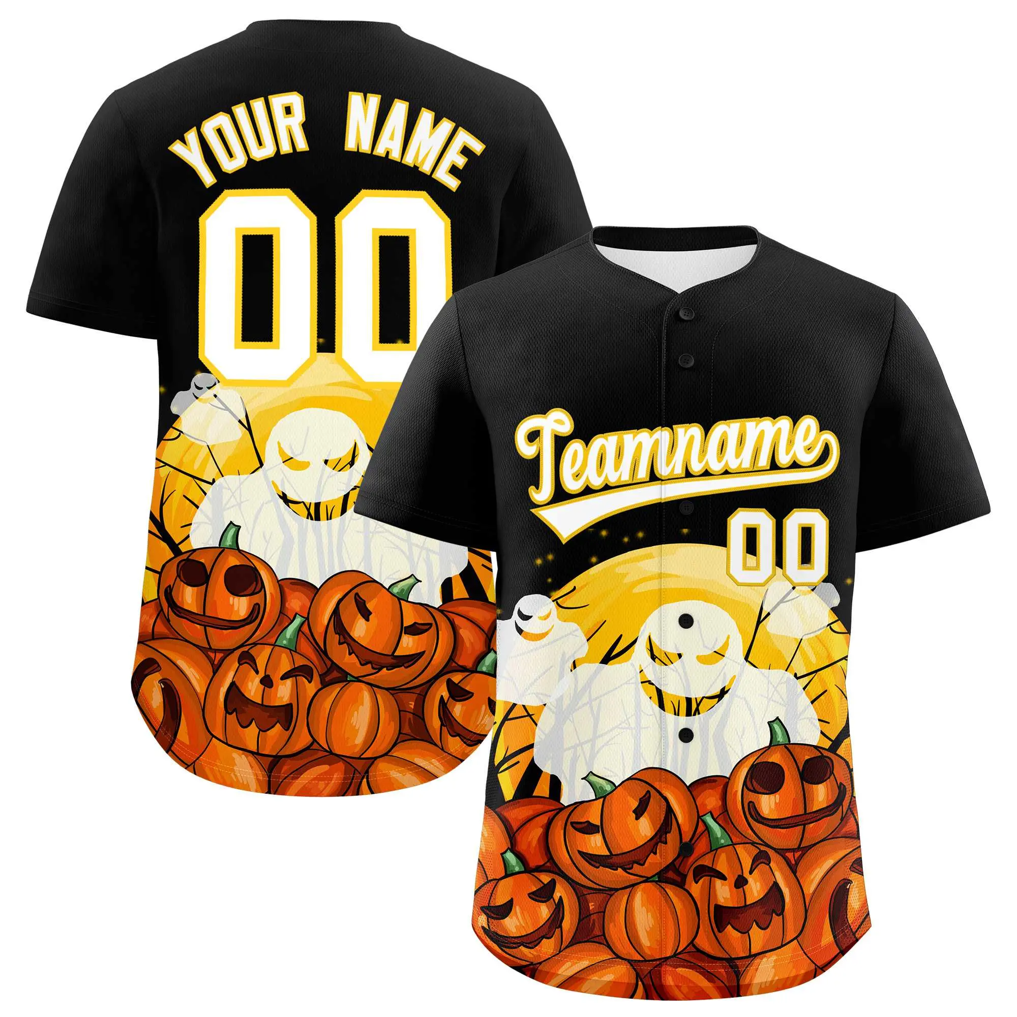 Personalized Halloween Baseball Jersey