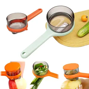 Peeling Knife with Storage Box, Peeling Knife with Container Box, Fruit And Vegetable Peeler With Container, Double-Sided Stainless Steel Multi-Function Peeler for Home Kitchen, Kitchen Gadgets