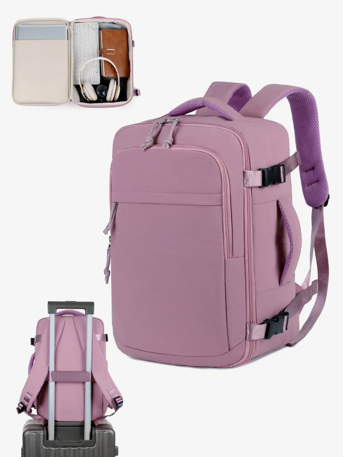 Ryanair & Wizz Air Boarding Backpack, Unisex Business Travel/commuter Laptop Bag, Laptop Backpacks, 40x30x20cm, Solid Color, Large Capacity, Casual Design, Traveler Essentials Backpack