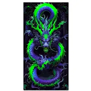 Mysterious Dragon Diamond Painting Kits for Adults,DIY Diamond Art Kits for Beginner, Full Drill Diamond Art Paint with 5D Round Diamonds,Gem Painting Kit, Cross Stitch Kit for Home Wall Decor