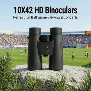 Scopelite 10X42 HD Binoculars Lightweight High Clarity for Ball Games Concerts & Outdoor Adventures Telescopic Aluminum Telescoping Handle binoculars for neighbors binoculars glasses original Beginner's Refractor Astronomy Telescope
