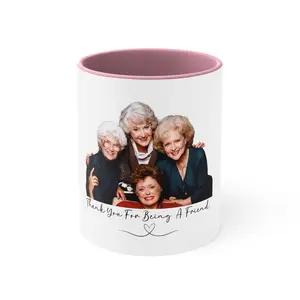 Golden Girls Thank You for Being a Friend Gift Coffee Mug, 11oz 15oz, The Golden Girls, Funny Christmas Coffee Mug, Gag Gift Christmas, White Elephant, Printed in the USA, Comedy mug - gdg10080