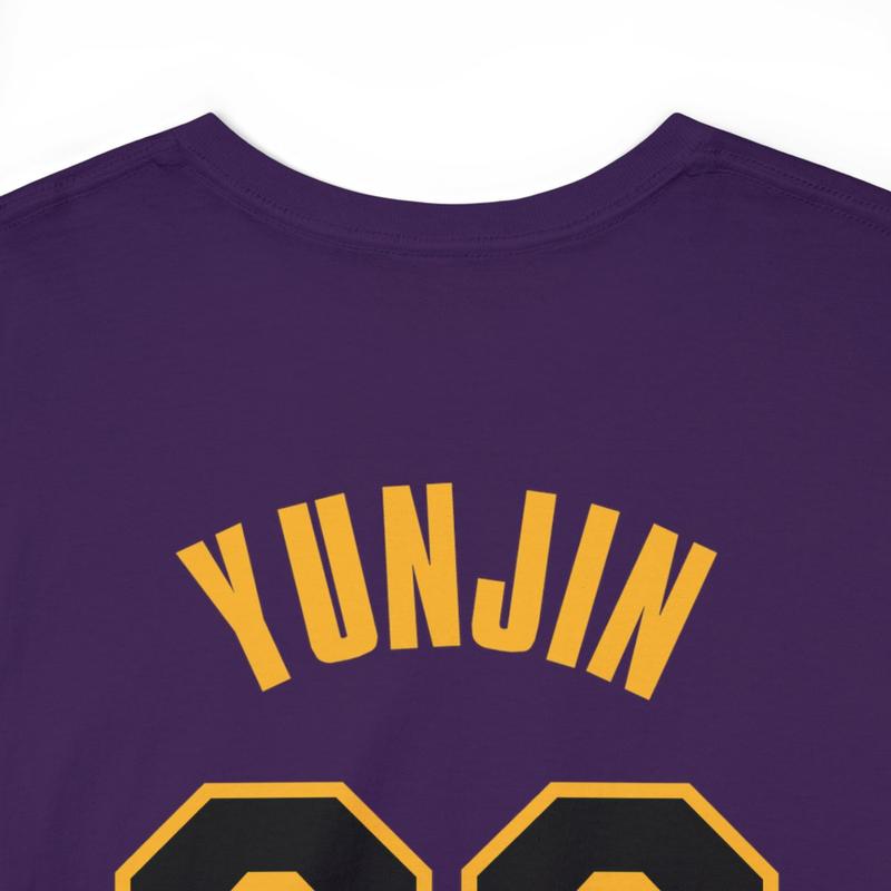 LE SSERAFIM K-POP Unisex Basketball Jersey Cotton Crew Neck Tee (Yunjin)