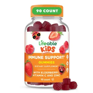 Lifeable Kids Immune Support Gummies with Elderberry, Vitamin C, 90 count