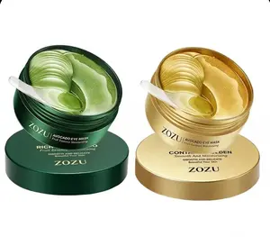 [ZOZU Authorized Store] Avocado & Gold Eye Mask Duo - Alternate Day and Night Use Eye Mask – Reduces Periocular Fine Lines & Eye Bag Care, Fades Dark Circles - Hydrating Moisturizing Skincare Product
