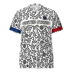 El Tri - Limited Edition  -  Happiness United States Keith Haring Style Party Soccer - Recycled unisex sports jerseyRecycled unisex sports jersey