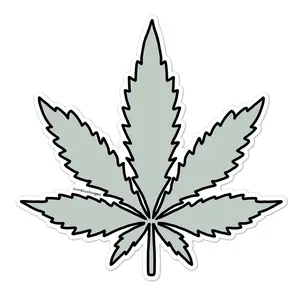 Weed Leaf Sticker