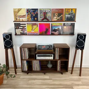 5 Record Ledge - Perfect for Organizing Your Music Collection - Display Vinyl as Art