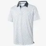 MAELREG Men's golf polo shirt, contrast lapel casual shirt, Printed short sleeves polo collar T-shirt, men's outdoor Athletic Top, Menswear