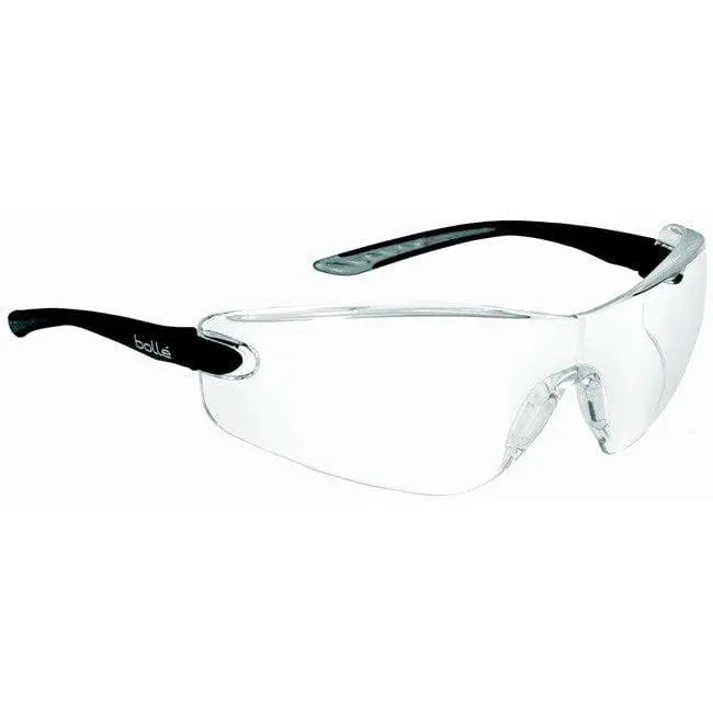 Bolle Cobra Safety Glasses with Black Temples and Clear Anti-Fog Lens