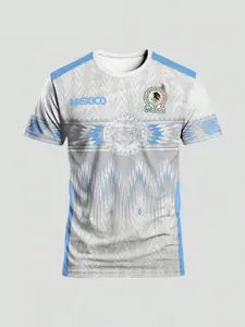 Men's Mexican Style Football Jersey, Comfortable Breathable Fabric, Long Sleeve Round Neck, Casual Wear for All Seasons