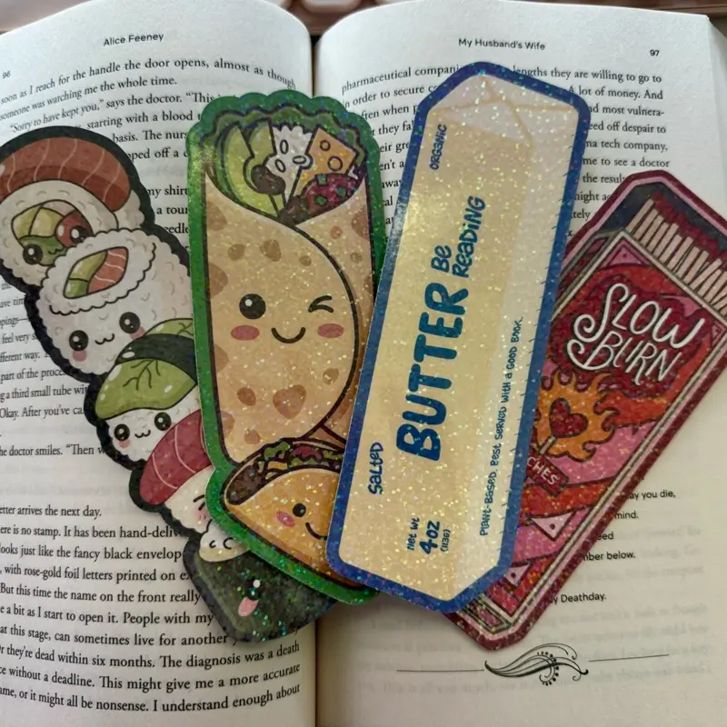 Holographic Die-Cut Bookmarks