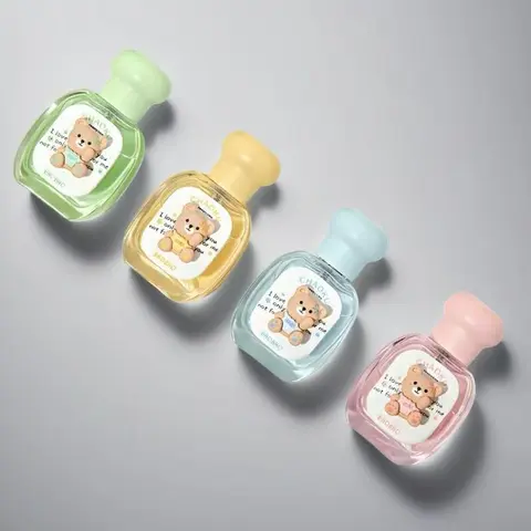 Women's Bear Design Fruity-Floral Perfumed Spray Bottle - Flower Fruit Fragrance, Long-Lasting Liquid, Non-Overpowering Scent, Daily Wear, Christmas Gift Option, Playful Women's Fragrance