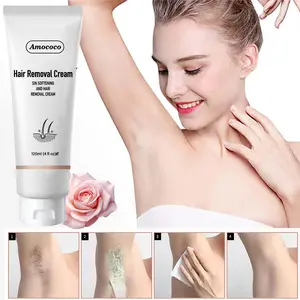 Bikini Gel for Women & Men Epilator Cream Unwanted Hair Removal for All Skin Types 120ml 4.0oz Hair Softening and Removal Cream
