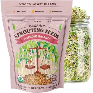 Hormone Balance Blend Sprouting Seeds, Organic & Non-GMO  – 8 oz Bag