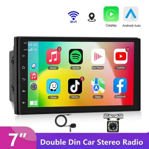 7" Double 2 Din Car Stereo Radio For ios/ Android CarPlay MP5 Player + Camera 7" Double 2 Din Car Stereo Radio For ios/ Android CarPlay MP5 Player + Camera