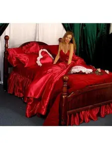 Custom Made SHEET SETS of Shiny & Slick Nouveau Polyester Bridal Satin, King, and Cal King