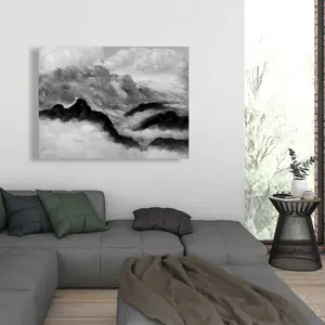 Begin Home Decor C1RC36489BV5K5 36 x 48 in. Grey Clouds - White Mountains Canvas for Home Decor - Art