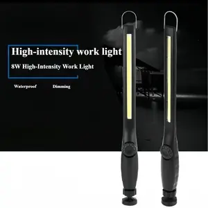 XTAUTO Two magnetic bases rechargeable LED lights Portable handheld hanging LED light Dimmable, can rotate 170°, waterproof and durable. Suitable for engineers, mechanics, vehicle repair, camping and outdoor use.